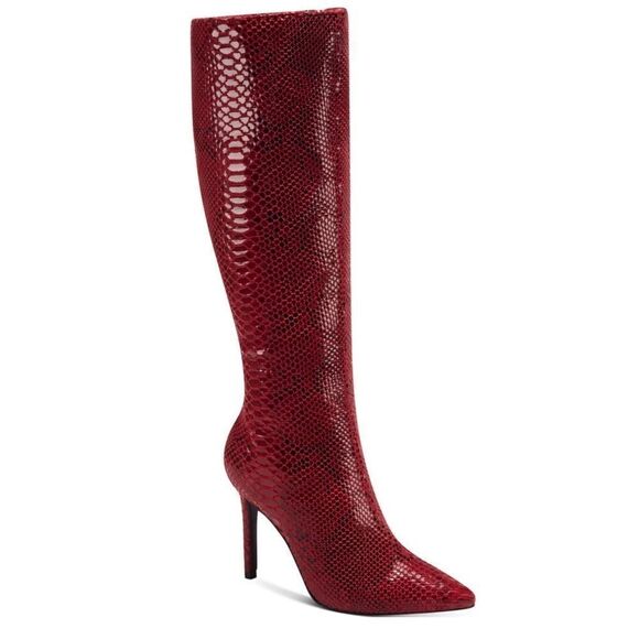 INC Rajel Red Snake Boots - Picture 2 of 9